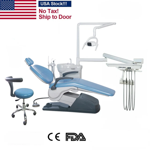 New TJ2688 A1 Computer Controlled Integral Dental Unit Chair PU Leather kv