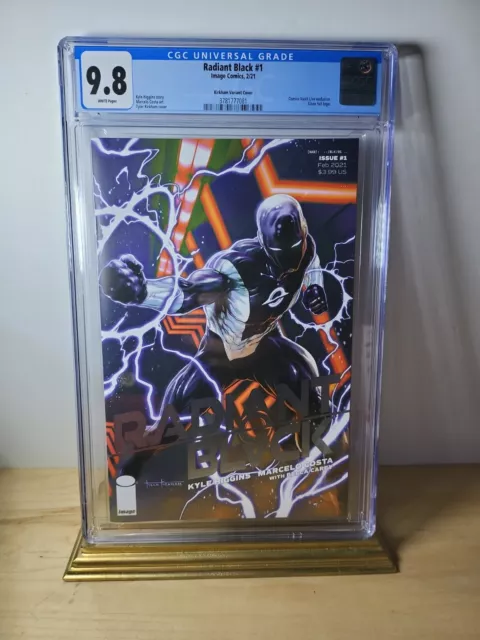 🔥 Radiant Black #1 CGC 9.8 Comic Vault Live Kirkham Silver Foil Variant 🔥