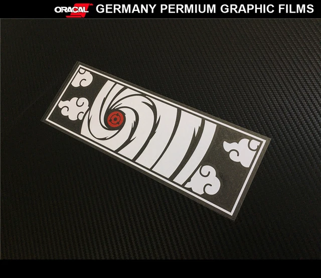 UCHIHA OBITO SHARINGAN Sticker Akatsuki NARUTO JDM Slap Decal Computer ...