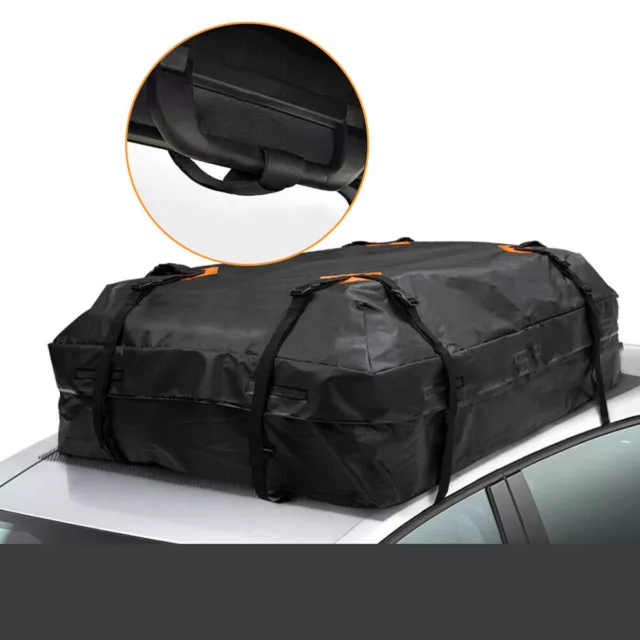 Sac de Toit de Voiture, Sac de Rangement de Boîte de Toit Pliant 600D Sac  de Toiture de Capacité Étanche pour Voyage et Transport de Bagages