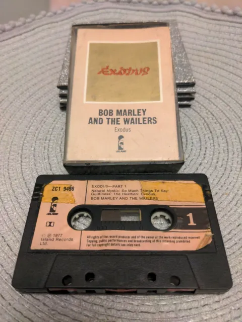 BOB MARLEY & THE WAILERS EXODUS cassette tape album 1977 Island Records