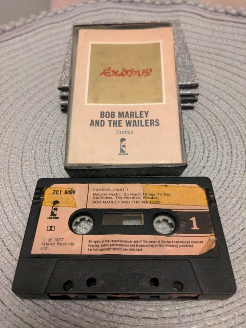 BOB MARLEY & THE WAILERS EXODUS cassette tape album 1977 Island Records
