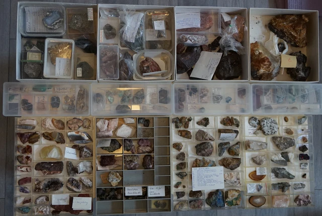 Konvolut große Mineraliensammlung - Sammlungsauflösung - Achat, Quarz, uvm.