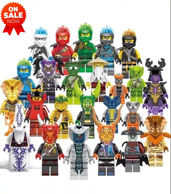 Ninjago Mini Figures Kai Jay Sensei Wu Master Building Blocks Kids Toys 24 Pcs