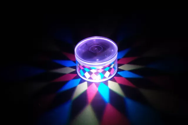 Set of 2 LiteRays LED Light Up Projection LitePod Drink Accessory- Kaleidoscope