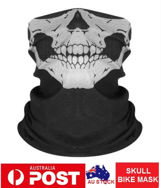 Half Face Mask Bike Motorcycle Biker Head Neck Balaclava Sun Protection Skull