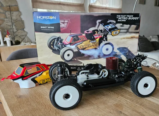 voiture rc compétition 1/8 thermique LOSI 8eight Nitro RTR 4WD Buggy