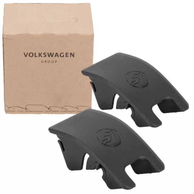 2x ORIGINAL Audi Abdeckung Kappe ISOFIX Schwarz A4 B8 A5 8T hinten 8T0887187 4PK