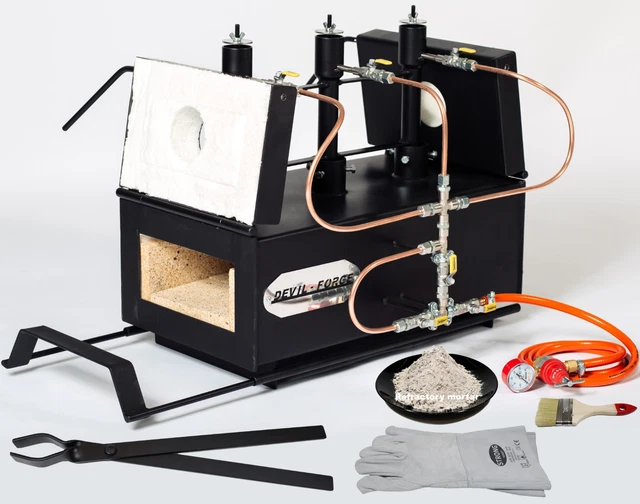 DFPROFK3 Forge au Gaz Propane Four de Fusion Brûleur Forgeron