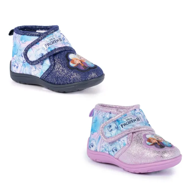 Pantofole camera da letto congelate bambini lilla blu bambine bambini Disney
