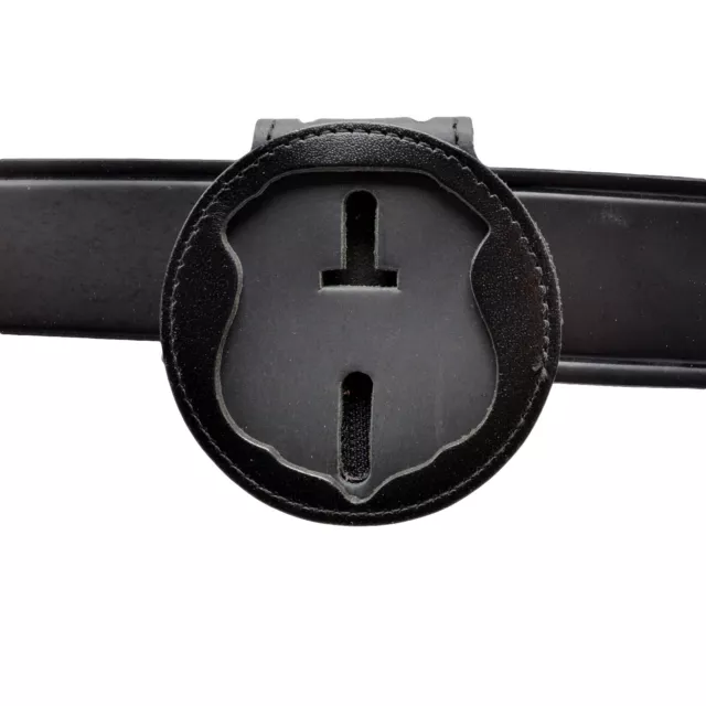 Perfect Fit Belt Clip Badge Holder Fits Canadian CBSA Badges Neck Chain Leather