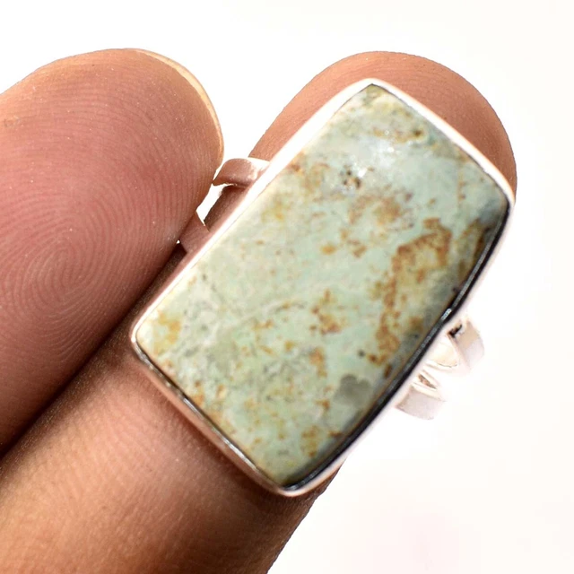Green Opal Gemstone Handmade Fashion Ethnic Gifted Jewelry Ring 7.50" MXR 5118
