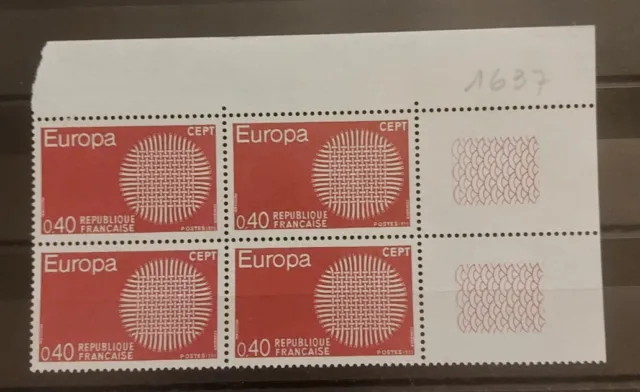 France bloc de 4 timbres  neuf**  YV N° 1637 europa