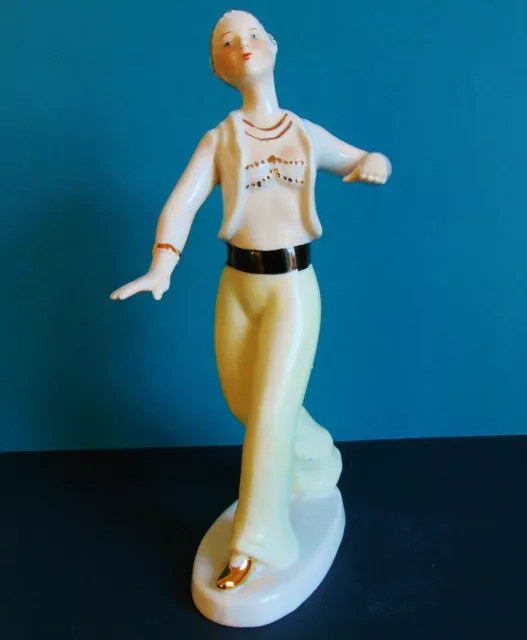 Art Deco Dancer Porcelain Figurine ~ Beautiful ~ German