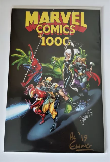 Marvel Comics #1000 (2019) J. Scott Campbell Variant Cover Signed By Al Ewing
