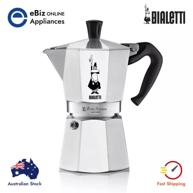 Bialetti Moka Express Tricolore 6 Cups Limited Edition Made IN Italy