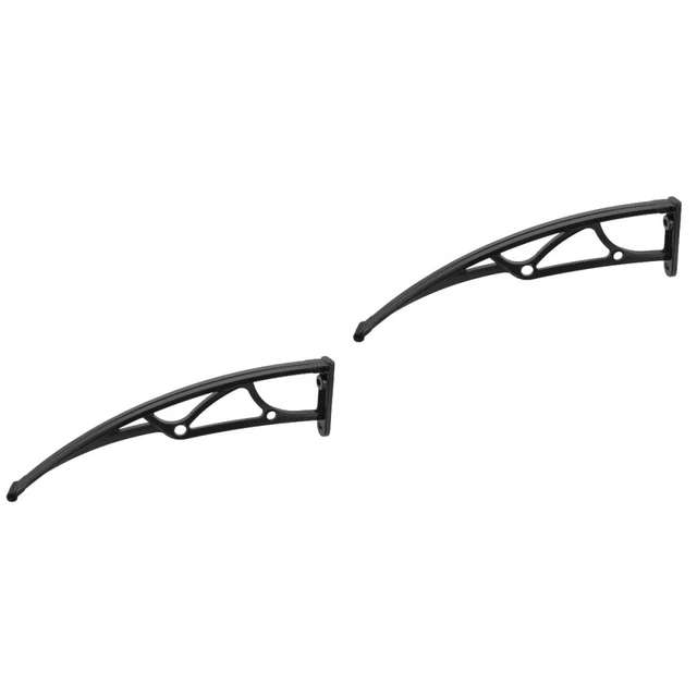 2x stabil Metall Markisenhalterung für Türvordach Pro Terrasse Markisenbrett