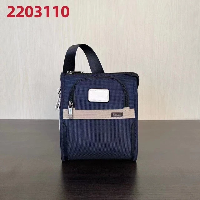 New TUMI - Alpha 3 small pocket crossbody bag navy