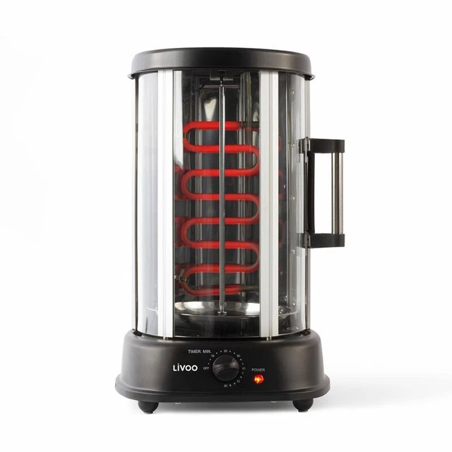 Grill Vertical LIVOO DOM 323 - Puissance 1500 W, 21 L, Rotation à 360°