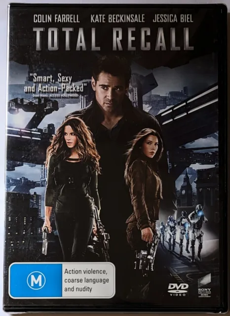 Total Recall (DVD, 2012) Colin Farrell, Jessica Biel, Kate Beckinsale NEW/SEALED