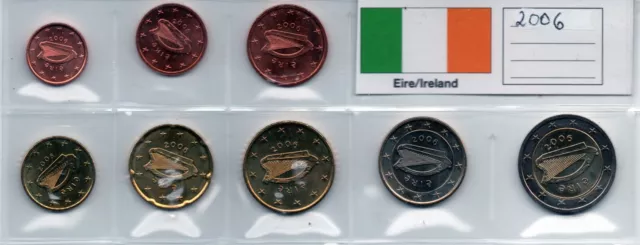 Kursmünzensatz Irland 2006, lose, unzirkuliert