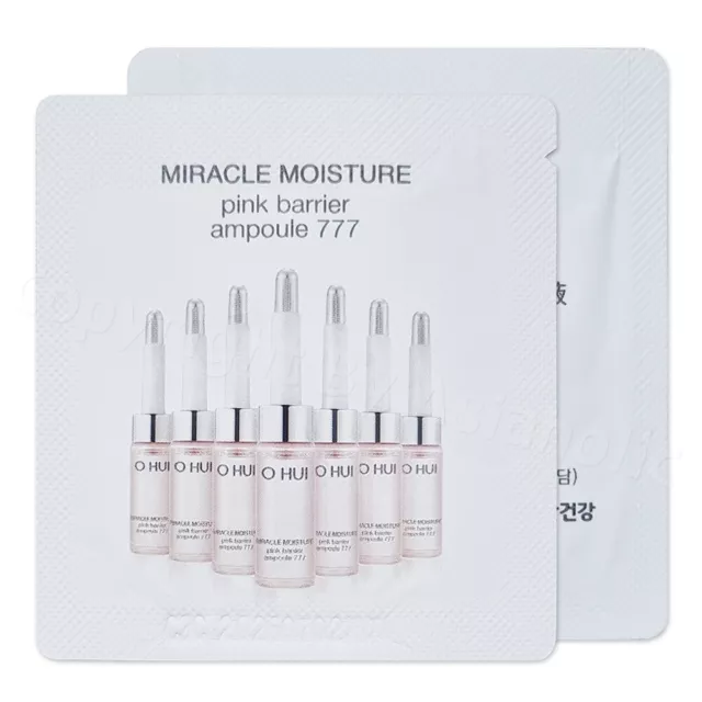 O HUI Miracle Moisture Pink Barrier Ampoule 777 1ml (10pcs ~ 140pcs) Sample New