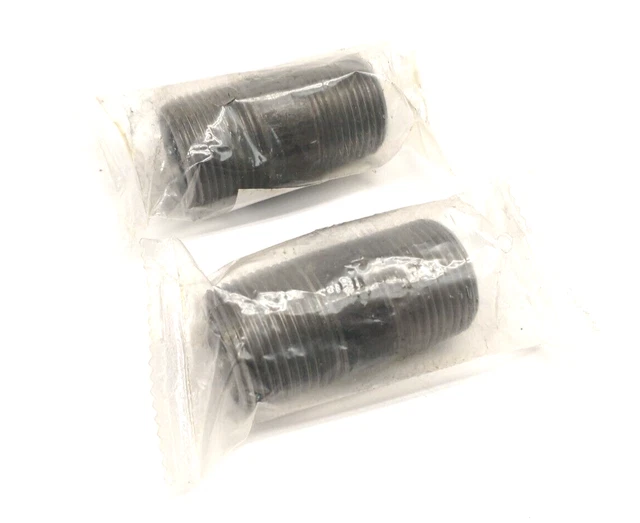 1LME8 Black Steel Pipe Nipple 3/4" Nominal Size, 2" Length, Schedule 80 LOT OF 2