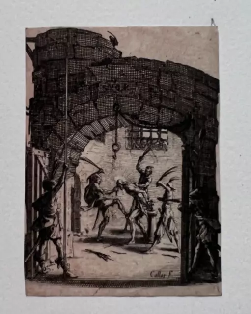 Antike alte Radierung von Jacques CALLOT (1592-1635) La Petite Passion