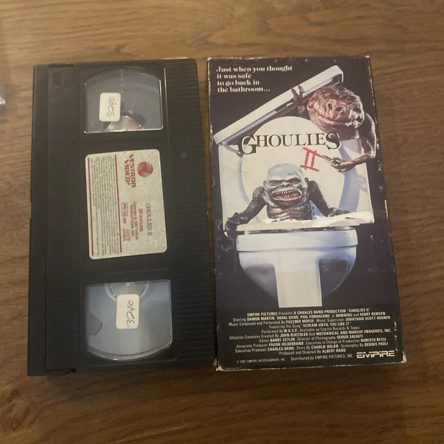 GHOULIES 2 VHS 1987 Charles Band Damon Martin Vestron Empire Horror PG ...