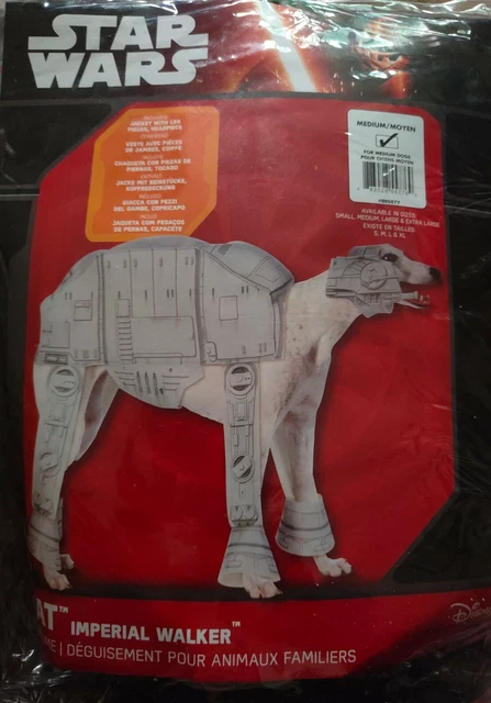 NUEVO Rubies Oficial Star Wars Robot AT-AT Imperial Walker Perro Disfraz Mediano