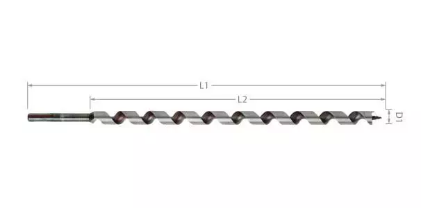 Projahn Schlangenbohrer Holzbohrer Spiralbohrer Typ Lewis SDS-Plus 6-24 mm CV