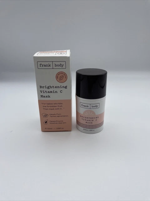 (F3) Frank Body ~ Brightening Vitamin C Mask ~ Full Size 1.69 fl oz /50 mL NIB