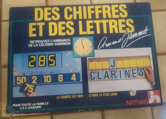 Jeu électronique Nathan – Des Chiffres Et Des Lettres – Vintage (Occasion)