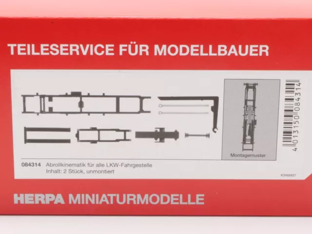 Herpa 084314 Zubehör-Set Abrollkinematik 2x unmontiert NEU! OVP 1703-10-47