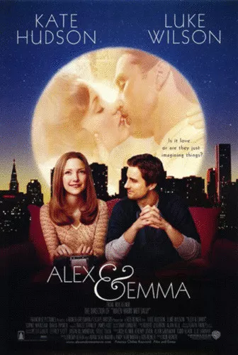 EMMA & ALEX  Original Studio Released Licensed Movie Poster KATE HUDSON