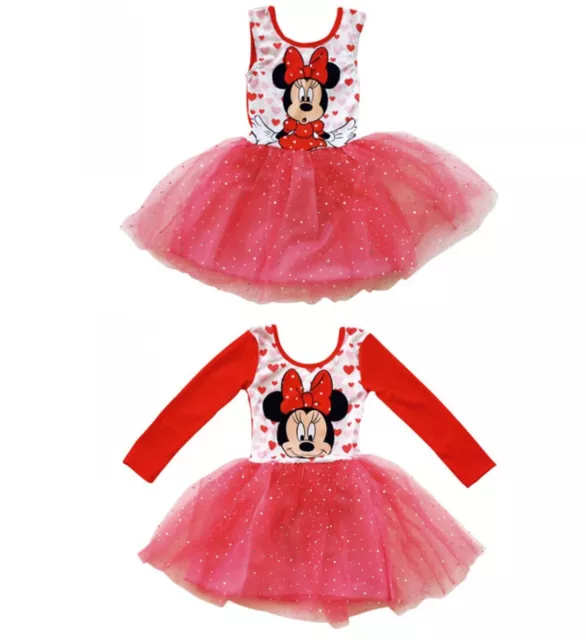 Minnie Maus Ballettkleid Trikot Disney Größen: 92/98 104/110 116/122