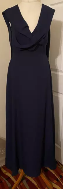 Asos Ladies Elegant Maxi Dress With Cowell Neck Wraps Size 10 Bnwt