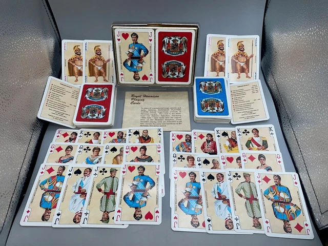 Vintage Complete Double Deck Royal Hawaiian Playing Cards made in Austria