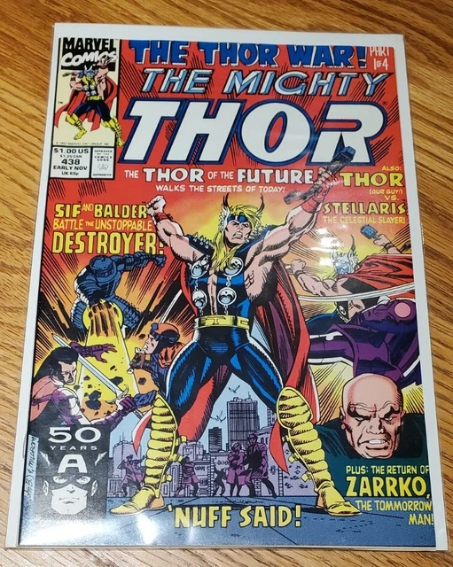 The Mighty Thor vol 1 no. 438 (Nov 1991, Marvel Comics). The THOR war!