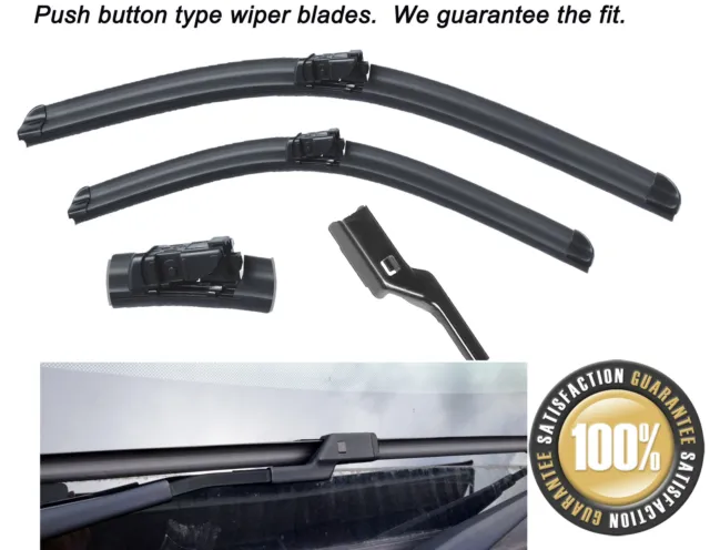 Fiat 500 2007 - Onwards BRAND NEW FRONT WINDSCREEN WIPER BLADES 24"14"