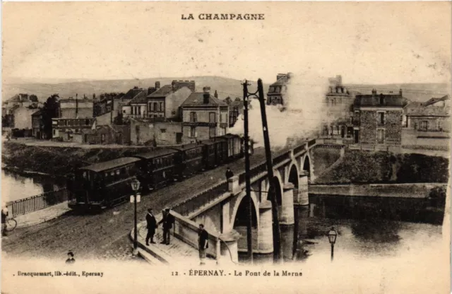 CPA La Champagne - ÉPERNAY - Le Pont de la Marne (742222)