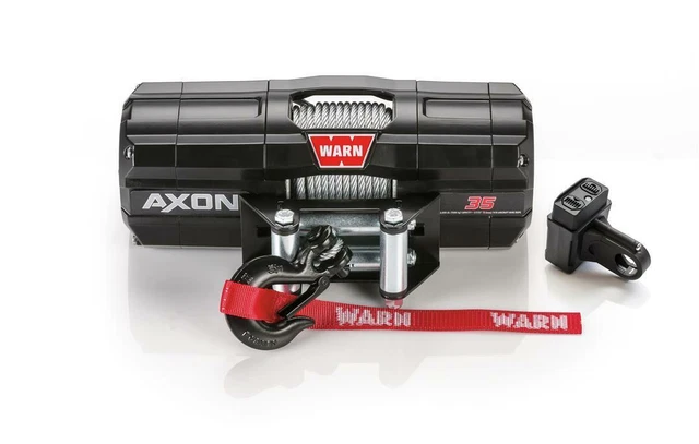 Warn 101135 AXON 35 Sports Motorisés Treuil 50 FT De 7/32 " Acier Câble Corde