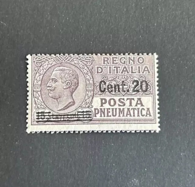 ITALIA REGNO 1924 POSTA PNEUMATICA 20c. SU 15c. NUOVO