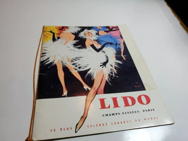 LIDO~Champs-Elysees, Paris~1959 Famous Night-Club Program~Burlesque