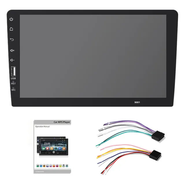 9in Single 1Din Touch Screen Head Unit Car Stereo Radio Mirror Link USB/TF/AUX