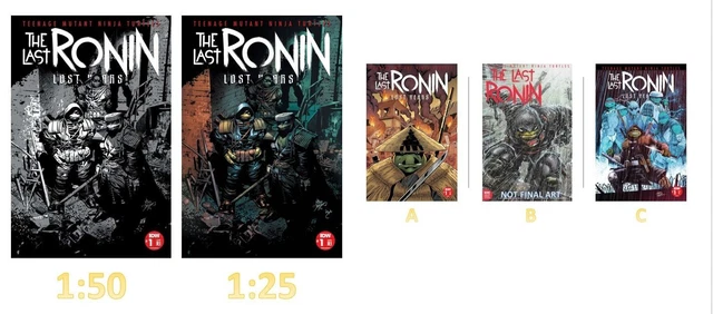 🔥Teenage Mutant Ninja Turtles: Last Ronin Lost Years 1 A/B/C/1:25/1:50 LOT🔥