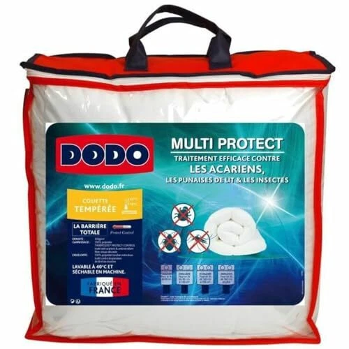DODO | Couette Tempérée Anti-acariens & Punaises de lit 140x200 | Pour lit 1 Per