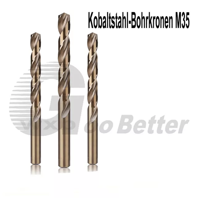 Spiralbohrer Metallbohrer HSS mit Kobalt Φ1mm~Φ15mm Spiralbohrer Bohrkronen