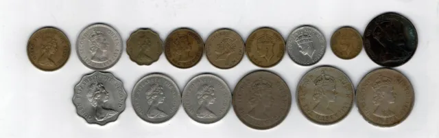 15 different coins from Hong Kong : 1903 - 1979