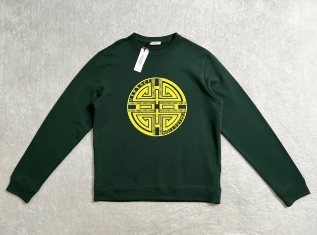 Genuine Authentic Brand New Men’s Green Versace Sweatshirt Size Large